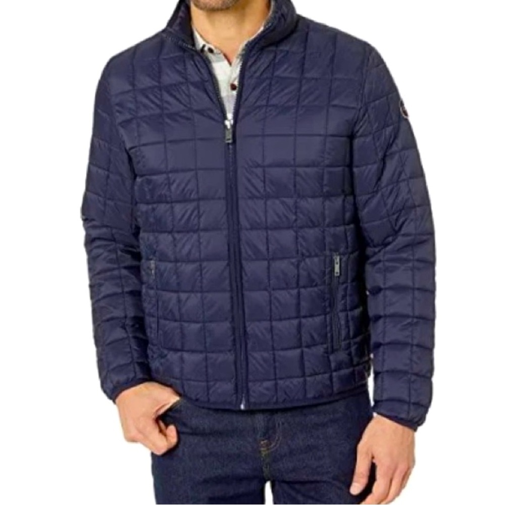 UGG Men SIZE XL Joel Packable Quilted Puffer Jacket NAVY BLUE